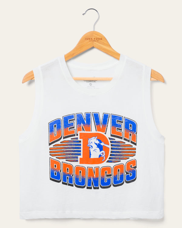 junk food clothing Women's Denver Broncos Tank White