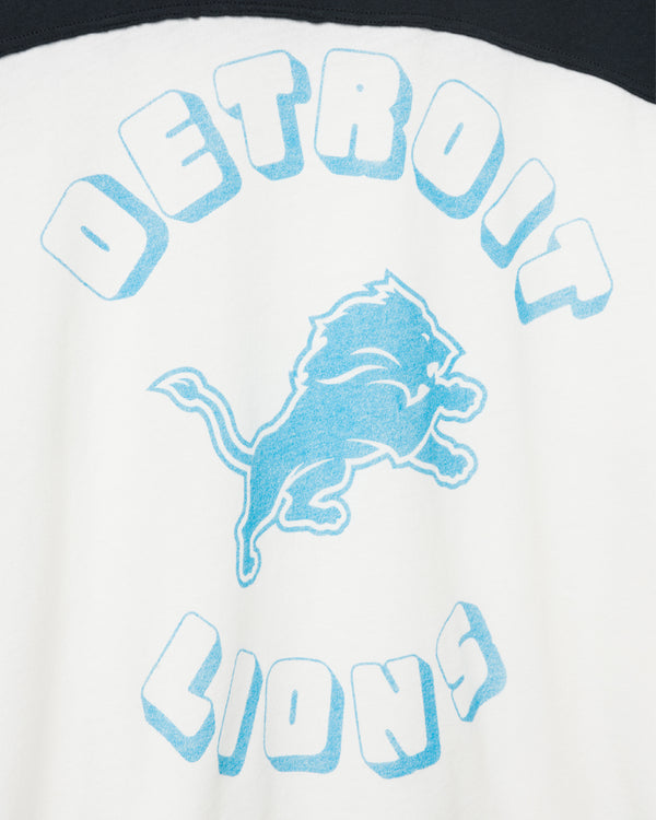 Junk Food Clothing Women's Detroit Lions Hail Mary Tee Sugar/True Black