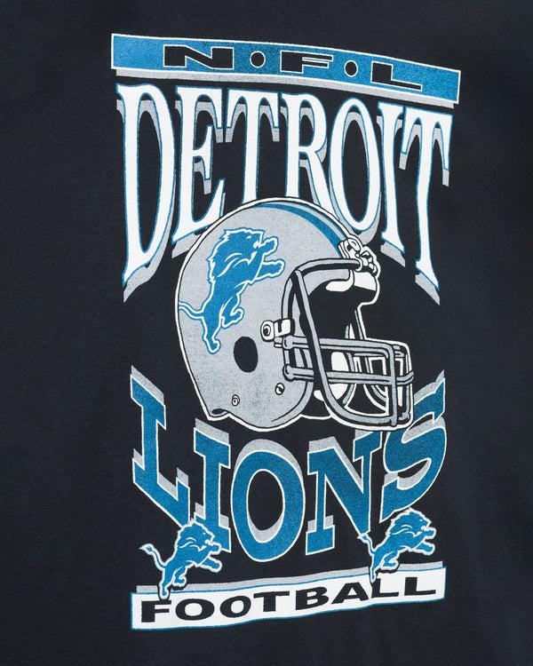 Junk Food Clothing Women's Detroit Lions Helmet Oversized Tee Dress Black
