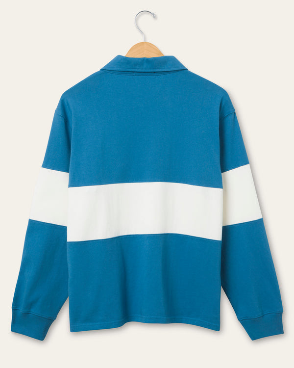 Junk Food Clothing Women's Detroit Lions Rugby Long Sleeve Lions Blue