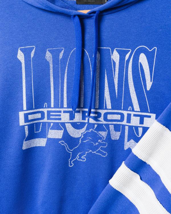 Junk Food Clothing Women's Detroit Lions Stripe Hoodie Liberty