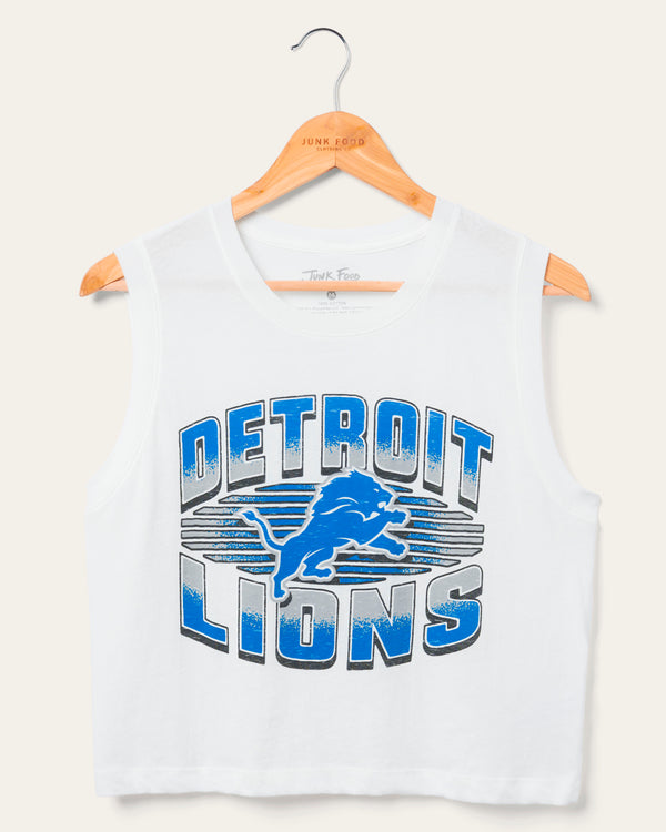 junk food clothing Women's Detroit Lions Tank White
