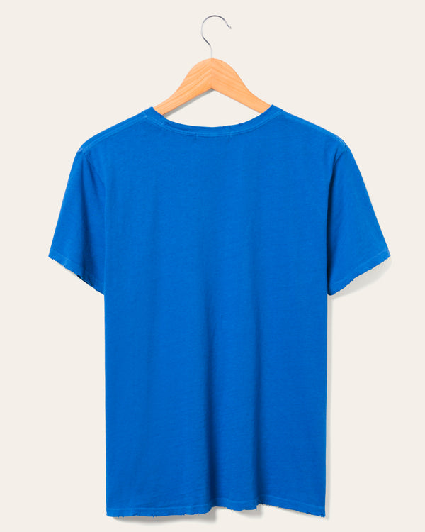 Junk Food Clothing Women's Detroit Lions Vintage Tee Lions Blue