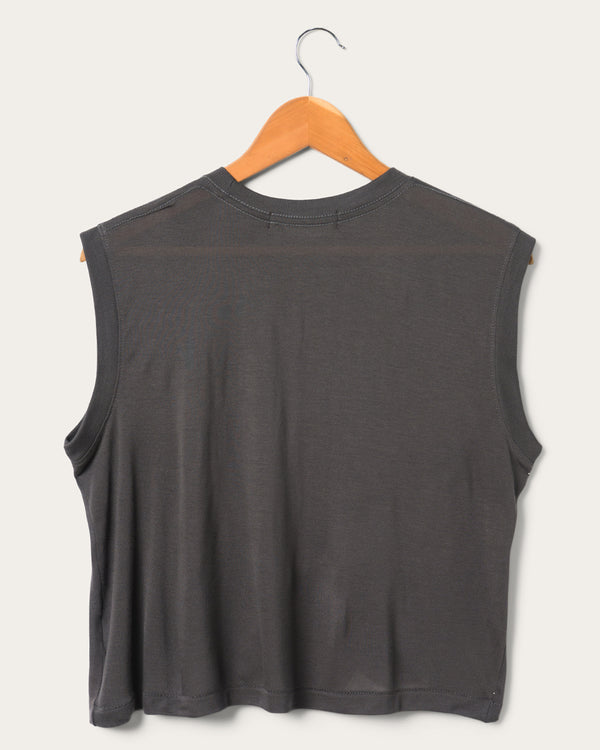 Junk Food Clothing Women's Ford Galaxie 500 XL Vintage Tissue Tank Vintage Black