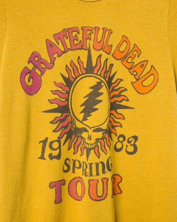 Junk Food Clothing Women's Grateful Dead 1983 Tour Original Tee Harvest Gold