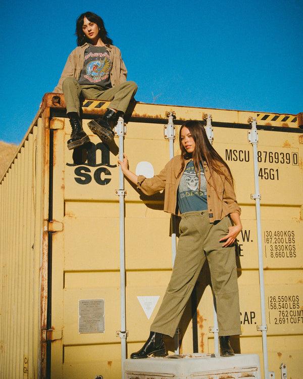 Junk Food Clothing Women's Grateful Dead Oakland 1985 Vintage Tee Jasper