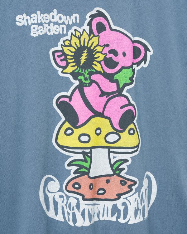 Junk Food Clothing Women's Grateful Dead Shakedown Garden Vintage Tee Deep Indigo