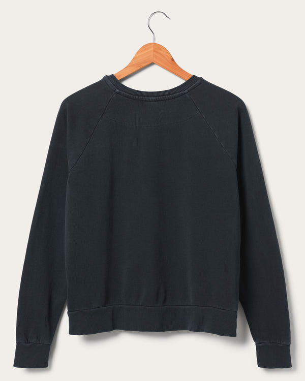 Junk Food Clothing Women's Grateful Dead Skull Vintage Raglan Pullover Vintage Black