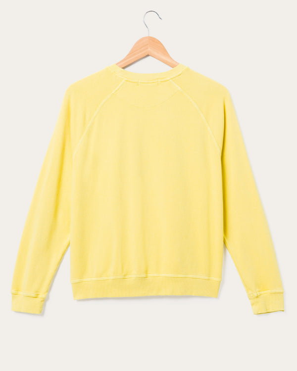 Junk Food Clothing Women's Hang In There Raglan Crew Fleece Dusty Citron