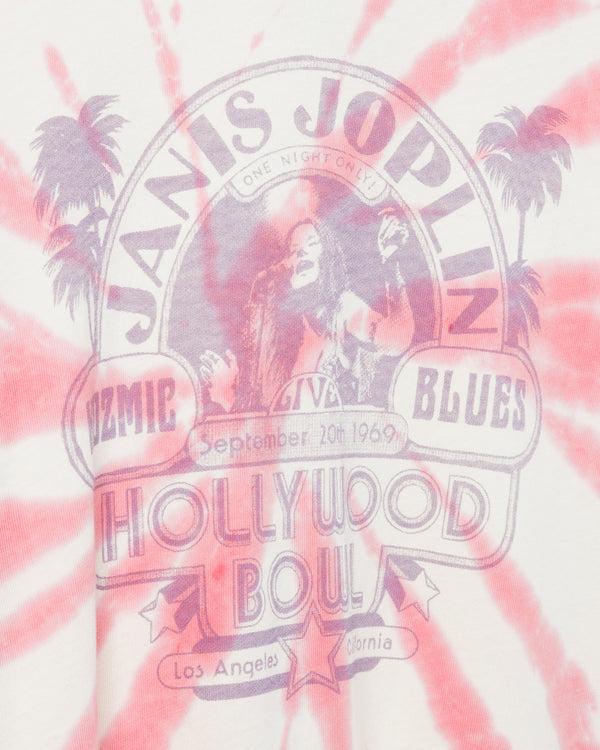 Junk Food Clothing Women's Janis Joplin At The Hollywood Bowl Vintage Tee Tie Dye