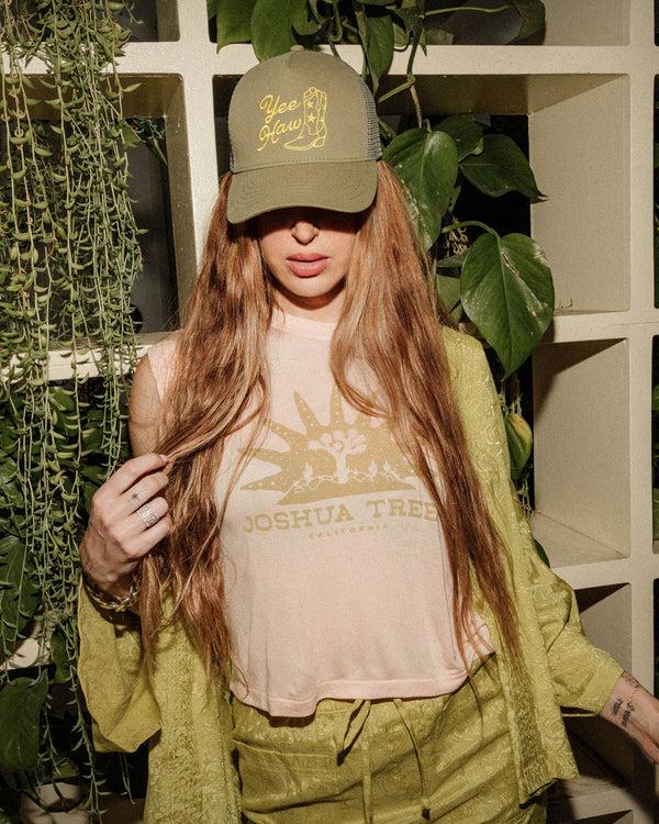 Junk Food Clothing Women's Joshua Tree Vintage Tissue Tank Spanish Villa