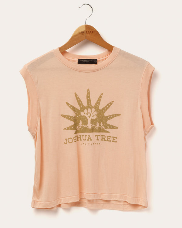 junk food clothing Women's Joshua Tree Vintage Tissue Tank Spanish Villa