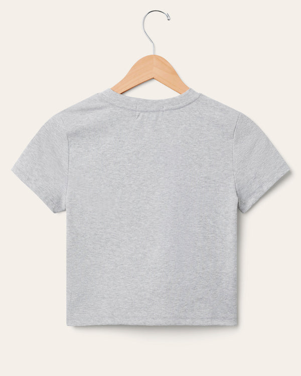 Junk Food Clothing Women's Kansas City Chiefs Sideline Baby Tee Heather Grey