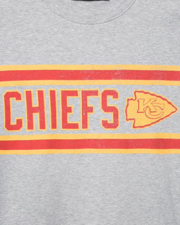 Junk Food Clothing Women's Kansas City Chiefs Sideline Baby Tee Heather Grey