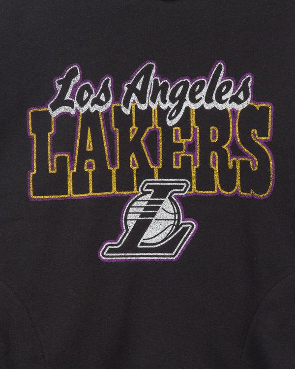 Junk Food Clothing Women's Lakers Hook Shot Hoodie True Black