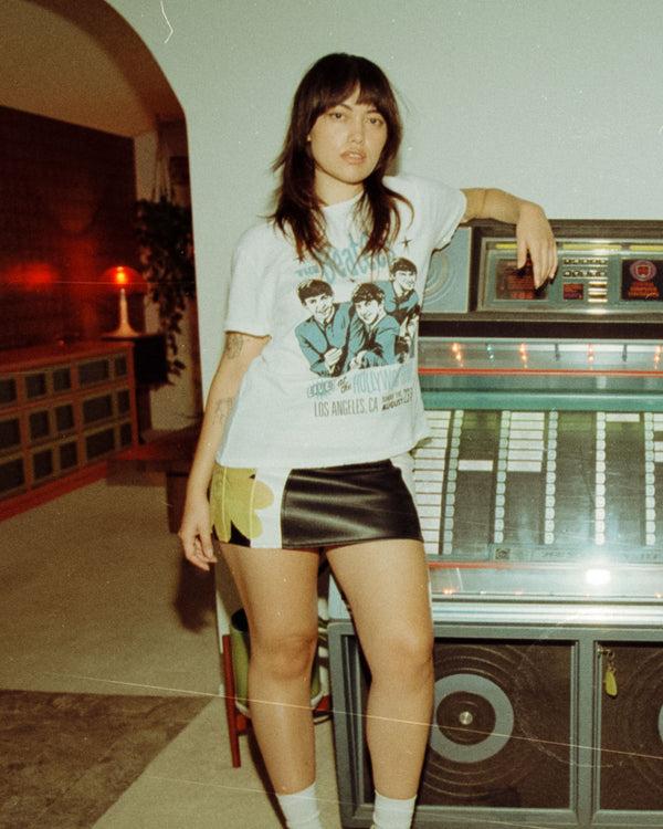 Junk Food Clothing Women's Live At The Hollywood Bowl Vintage Tee Vintage White