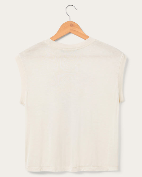 Junk Food Clothing Women's Lynyrd Skynyrd Skull Cowboy Vintage Tissue Tank Birch