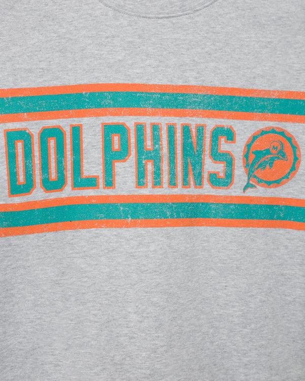 Junk Food Clothing Women's Miami Dolphins Sideline Baby Tee Heather Grey