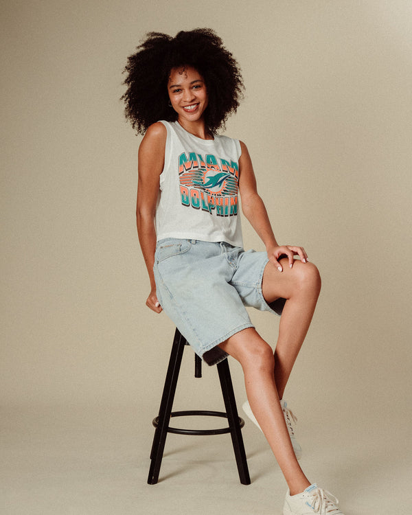 Junk Food Clothing Women's Miami Dolphins Tank White