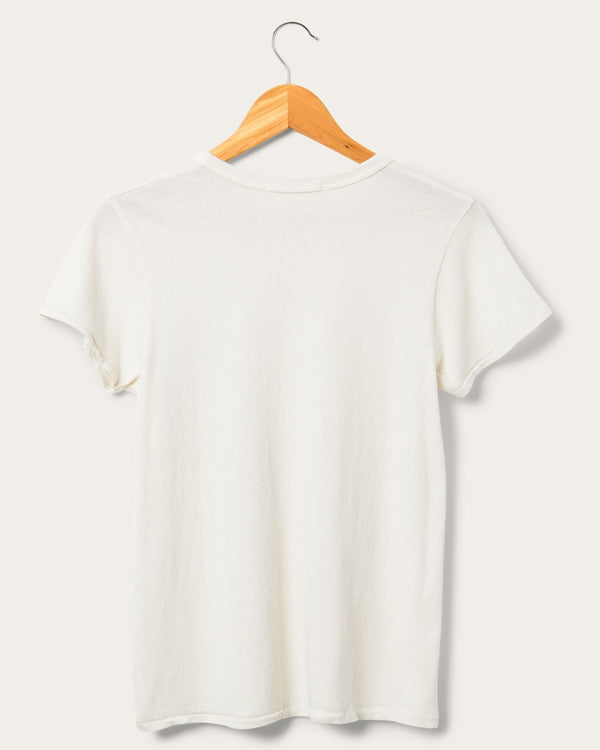 Junk Food Clothing Women's Mickey Faded Original Tee Vintage White