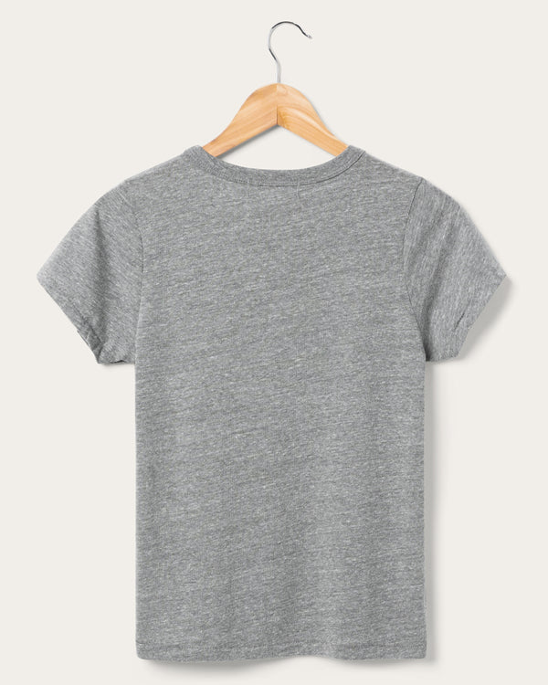 Junk Food Clothing Women's Mickey Good Vibes Only Original Tee Steel