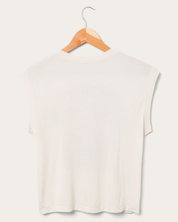 Junk Food Clothing Women's Mickey Keep On Smiling Vintage Tissue Tank Birch