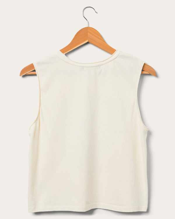 Junk Food Clothing Women's Mickey Keep Smiling Muscle Tank Birch