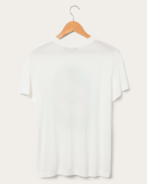 Junk Food Clothing Women's Mickey Old School Spray Paint Vintage Tissue Tee Vintage White