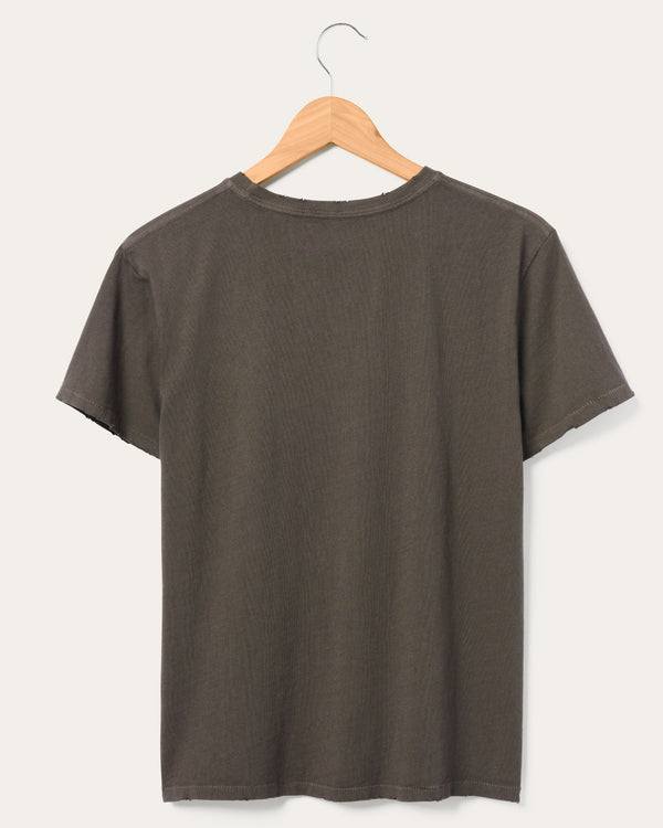 Junk Food Clothing Women's Miller High Life Vintage Destroy Tee Coffee