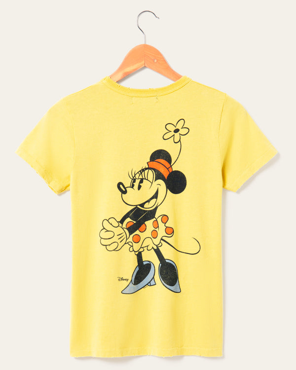 Junk Food Clothing Women's Minnie Mouse Original Tee Dusty Citron