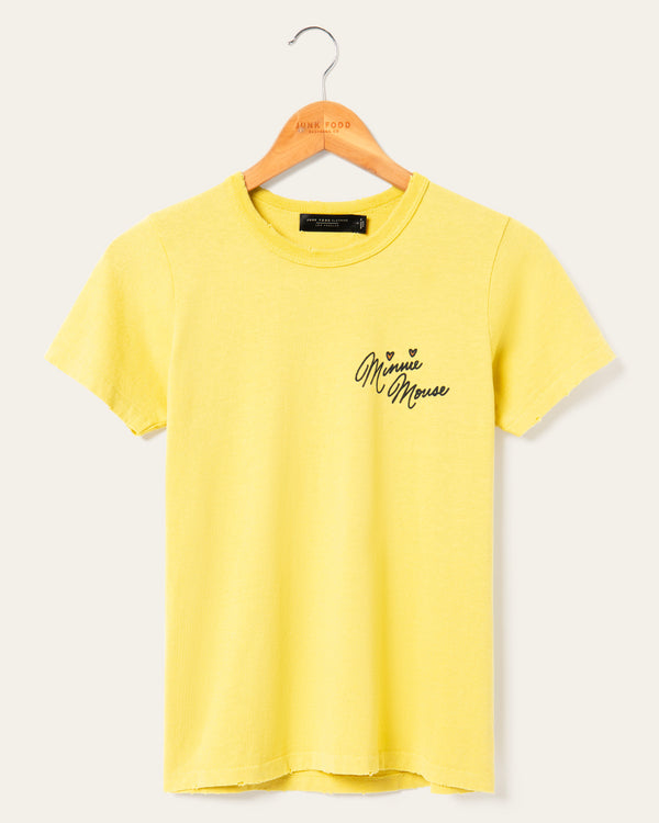 junk food clothing Women's Minnie Mouse Original Tee Dusty Citron