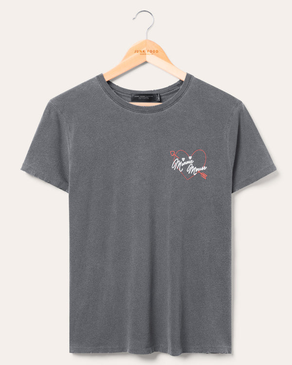 junk food clothing Women's Minnie Mouse Sunglasses Vintage Tee Vintage Black