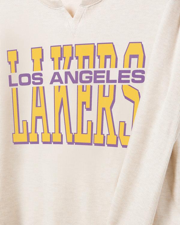 Junk Food Clothing Women's NBA Los Angeles Lakers Sunday Thermal Oatmeal Heather