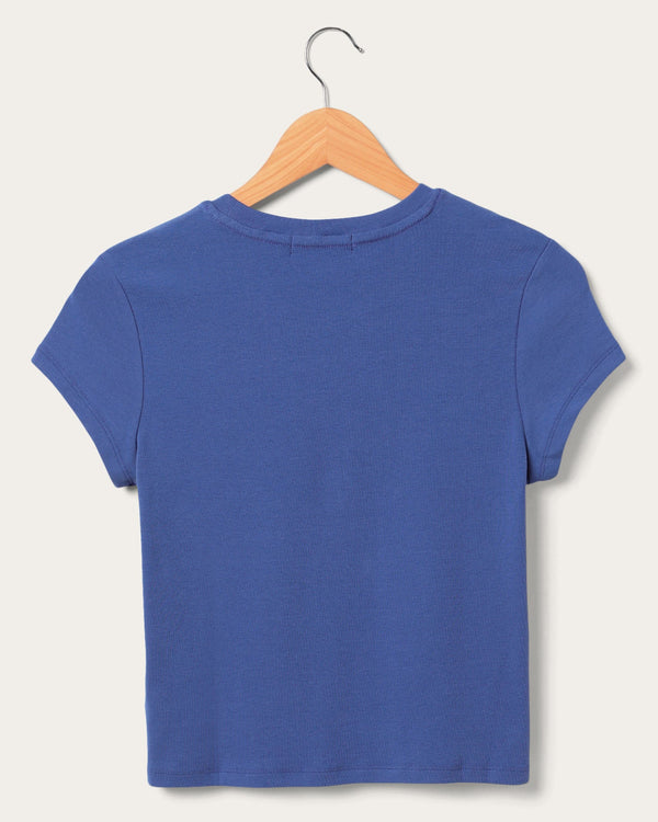 Junk Food Clothing Women's New York Giants Baby Tee Liberty