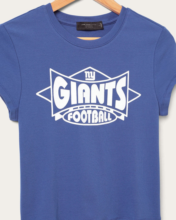 Junk Food Clothing Women's New York Giants Baby Tee Liberty