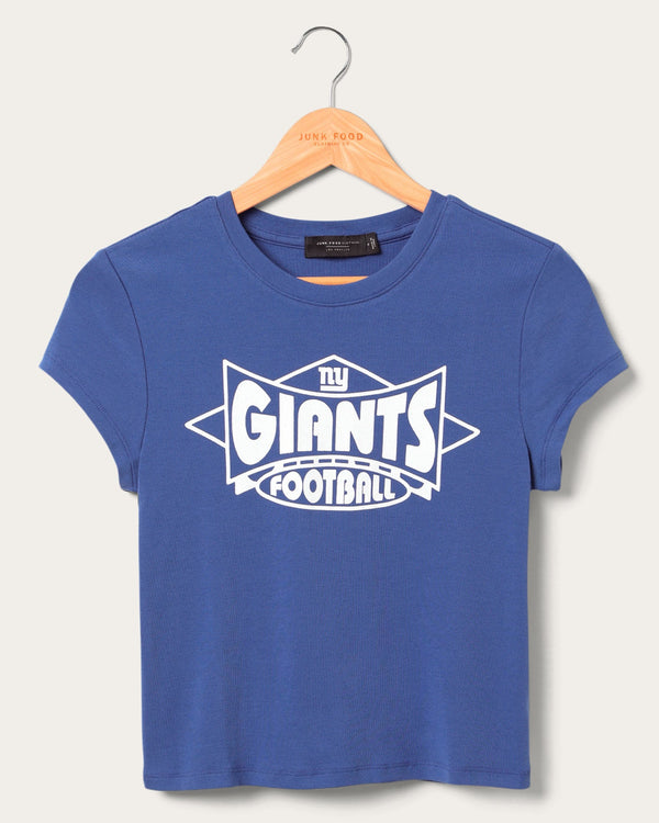 junk food clothing Women's New York Giants Baby Tee Liberty