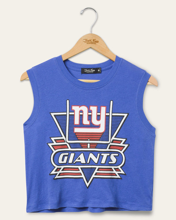 junk food clothing Women's New York Giants Field Goal Tank Liberty