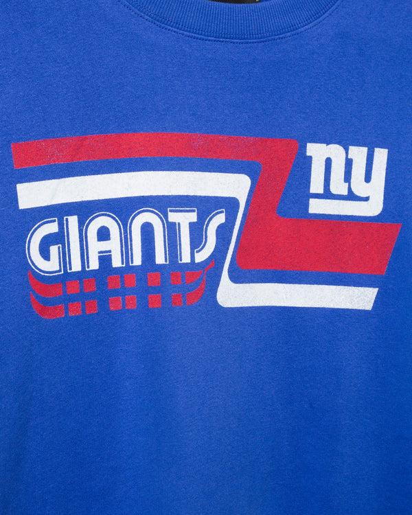 Junk Food Clothing Women's New York Giants Retro Crop Fleece Liberty