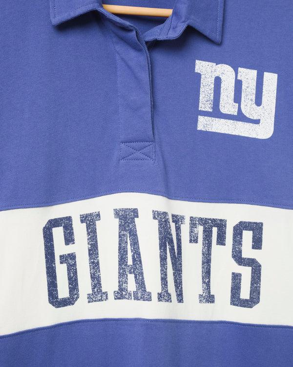 Junk Food Clothing Women's New York Giants Rugby Long Sleeve Liberty