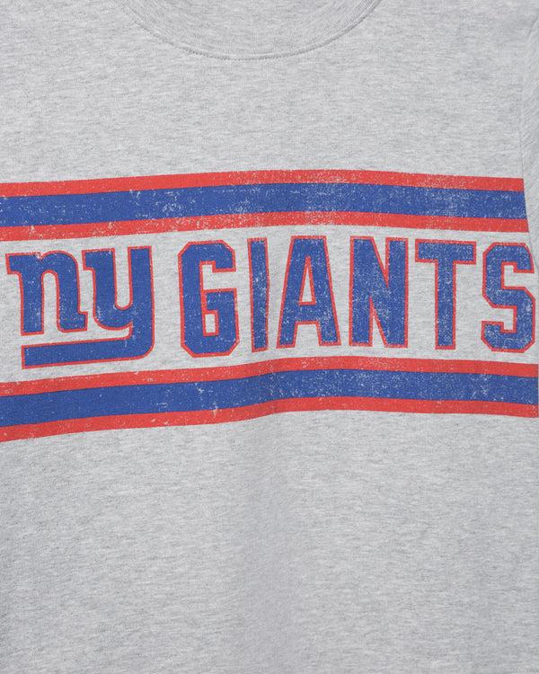 Junk Food Clothing Women's New York Giants Sideline Baby Tee Heather Grey