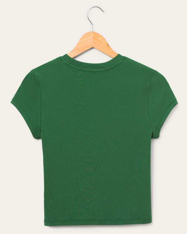 Junk Food Clothing Women's New York Jets Baby Tee Hunter