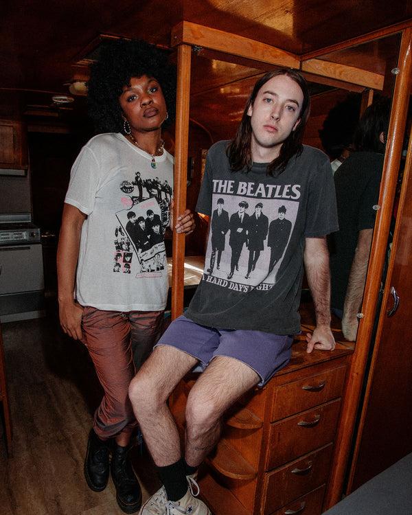 Junk Food Clothing Women's P.S. I Love You Vintage Tissue Tee Vintage White