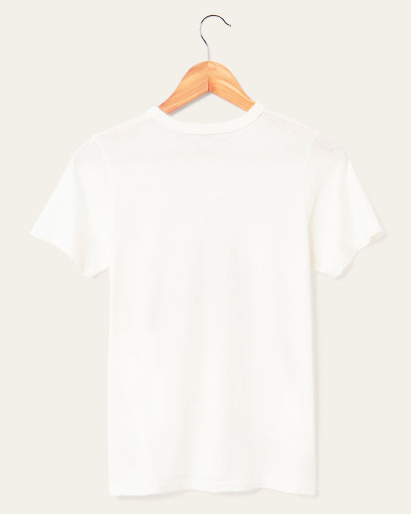 Junk Food Clothing Women's Paris France Original Tee Vintage White