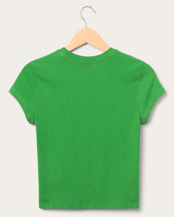 Junk Food Clothing Women's Philadelphia Eagles Baby Tee Kelly