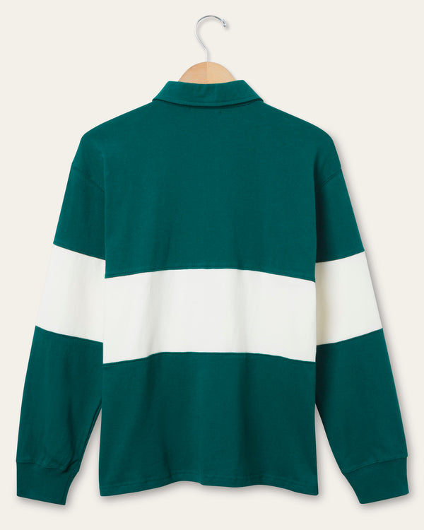 Junk Food Clothing Women's Philadelphia Eagles Rugby Long Sleeve Eagles Green