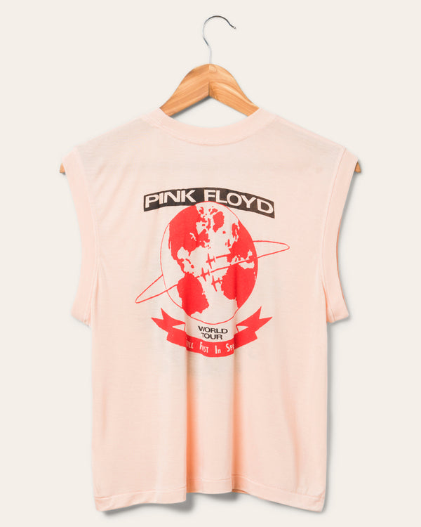 Junk Food Clothing Women's Pink Floyd Circle Vintage Tissue Tank Spanish Villa