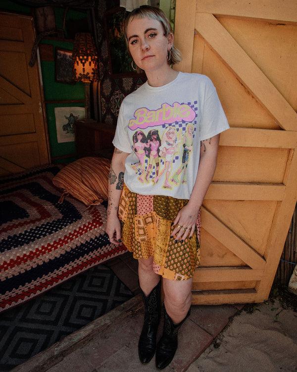 Junk Food Clothing Women's Rollerblading Friends Barbie Flea Market Tee White