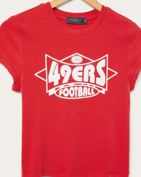Junk Food Clothing Women's San Francisco 49ers Baby Tee Licorice