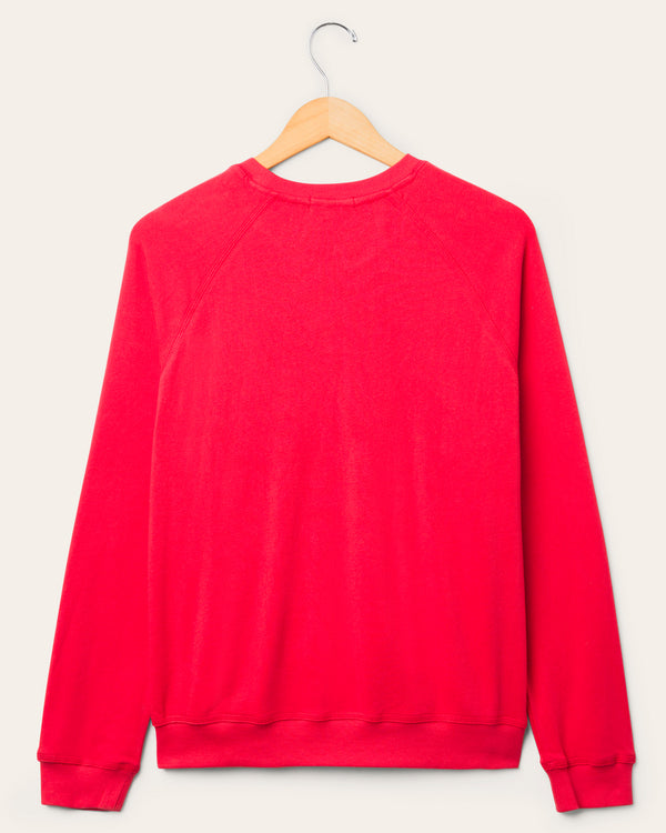 Junk Food Clothing Women's San Francisco 49ers Football Raglan Crew Fleece Licorice