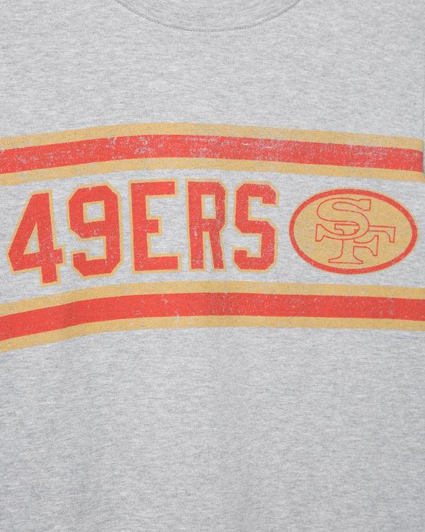 Junk Food Clothing Women's San Francisco 49ers Sideline Baby Tee Heather Grey